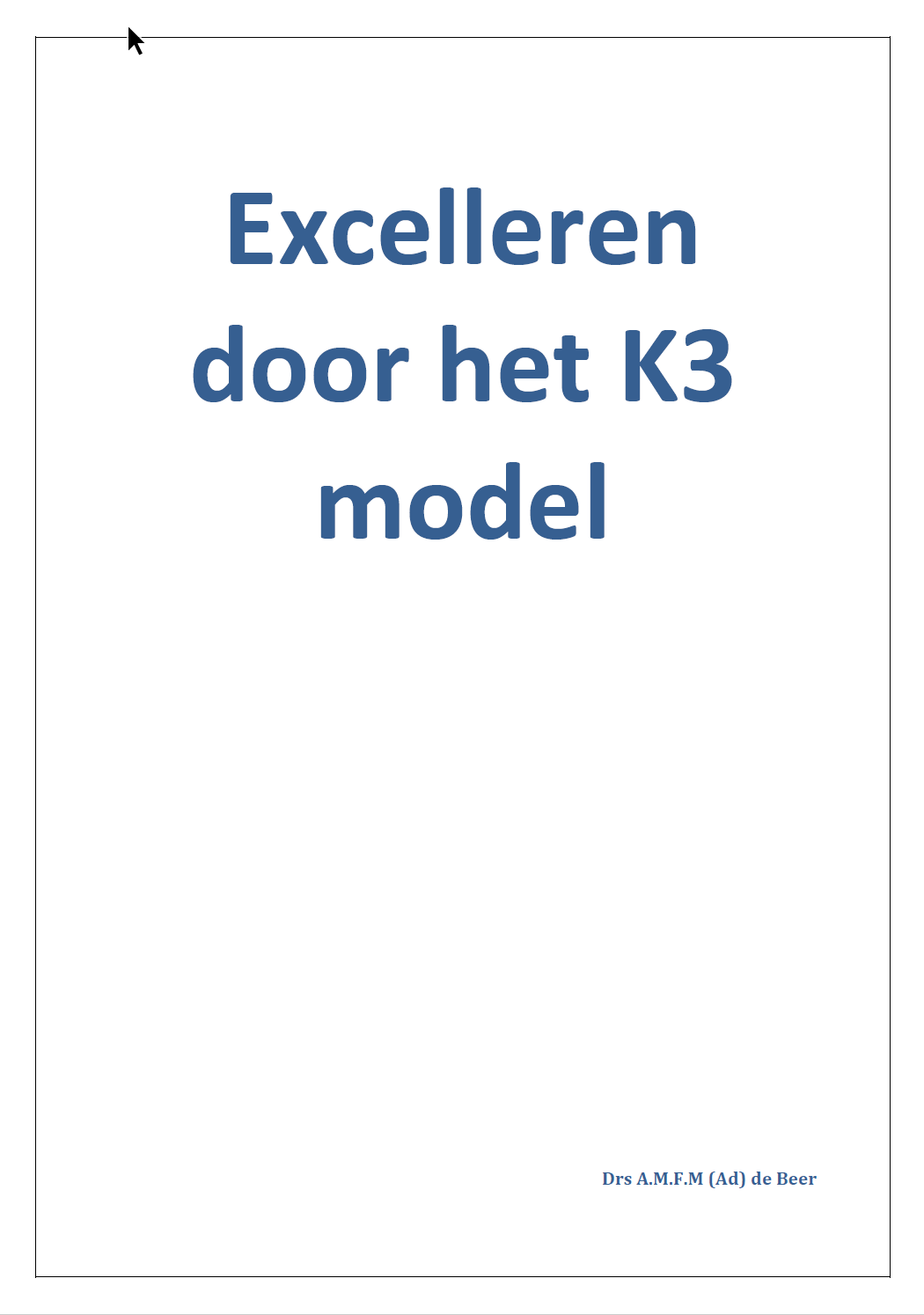 Excelleren door sociale onnovatie
